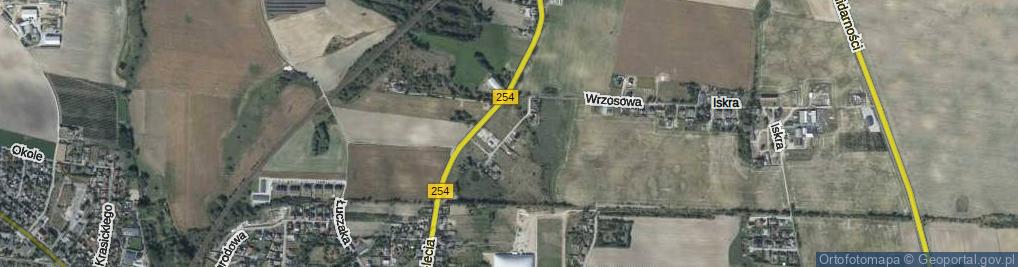 Zdjęcie satelitarne Modrakowa ul.