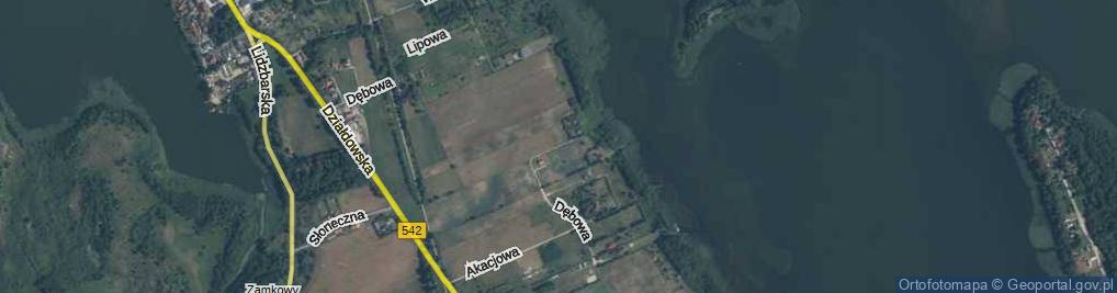 Zdjęcie satelitarne Modrzewiowa ul.