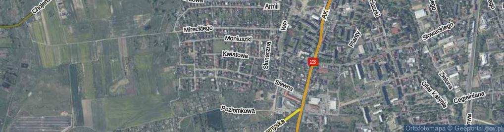 Zdjęcie satelitarne Morelowa ul.