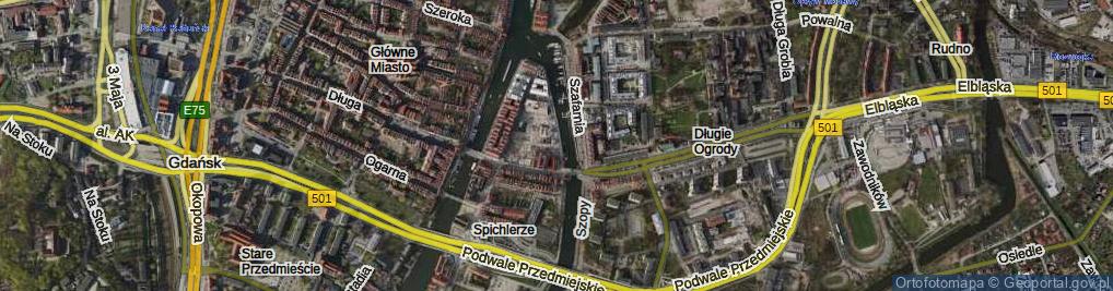 Zdjęcie satelitarne Motławska ul.
