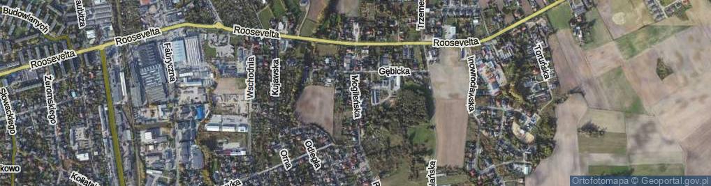 Zdjęcie satelitarne Mogileńska ul.