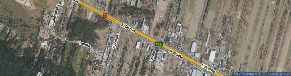Zdjęcie satelitarne Modlińska ul.