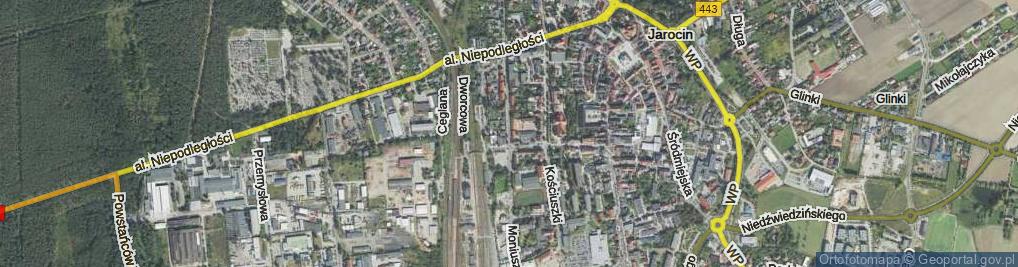 Zdjęcie satelitarne Moniuszki Stanisława ul.