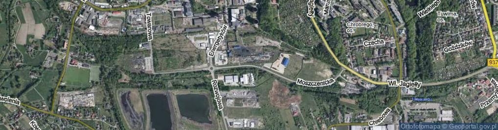 Zdjęcie satelitarne Moszczenicka ul.