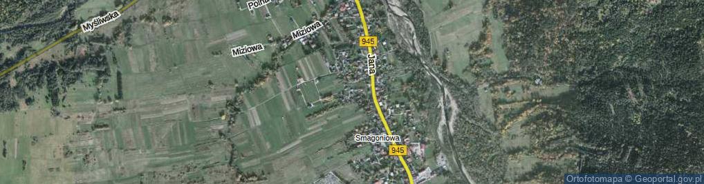 Zdjęcie satelitarne Mokra ul.