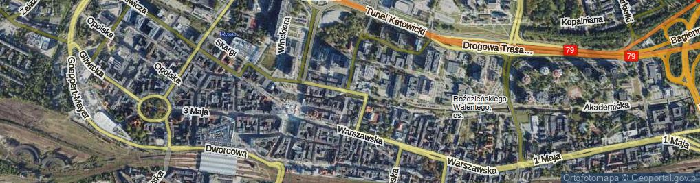 Zdjęcie satelitarne Moniuszki Stanisława ul.