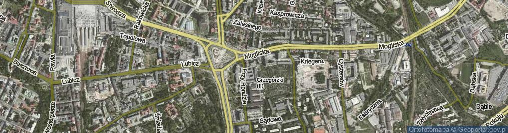 Zdjęcie satelitarne Mosiężnicza ul.