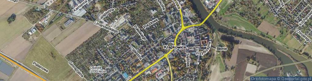 Zdjęcie satelitarne Moniuszki Stanisława ul.