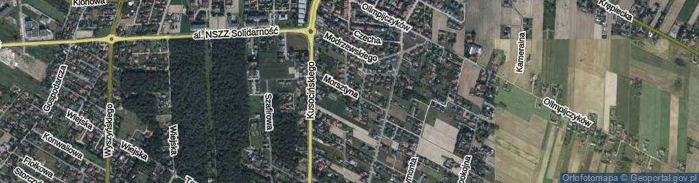 Zdjęcie satelitarne Morsztyna Jana Andrzeja ul.