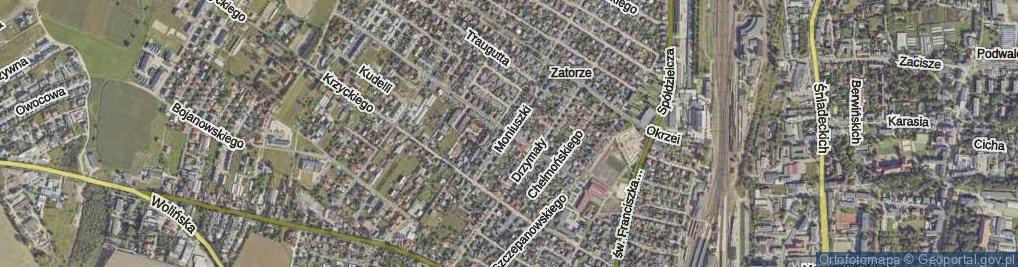 Zdjęcie satelitarne Moniuszki Stanisława ul.