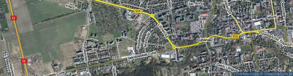 Zdjęcie satelitarne Moniuszki Stanisława ul.