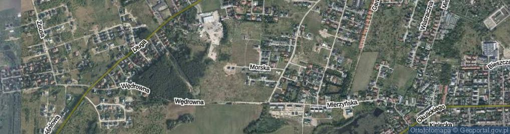 Zdjęcie satelitarne Morska ul.