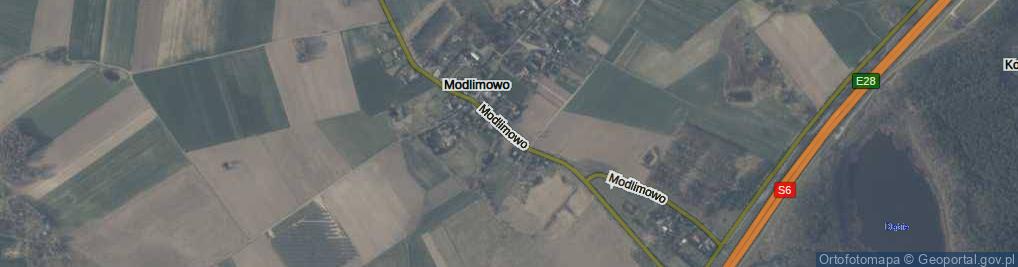 Zdjęcie satelitarne Modlimowo ul.