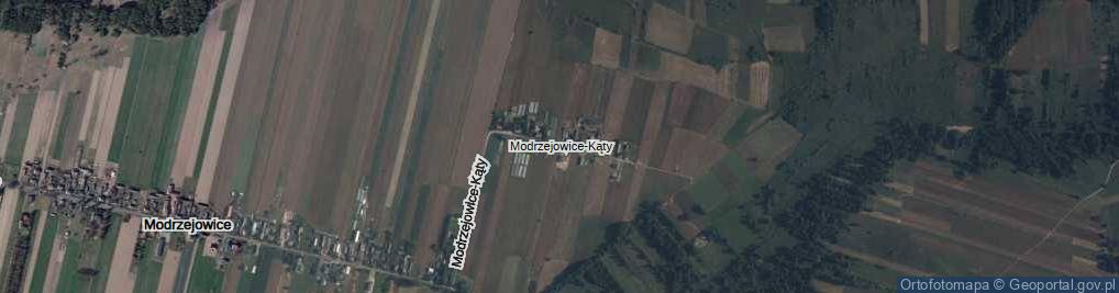 Zdjęcie satelitarne Modrzejowice-Kąty ul.