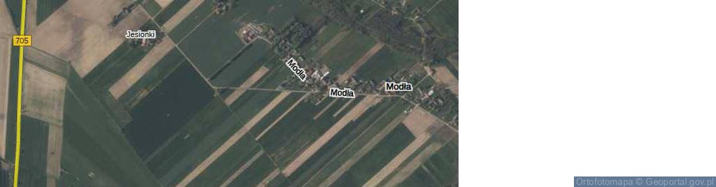 Zdjęcie satelitarne Modła ul.