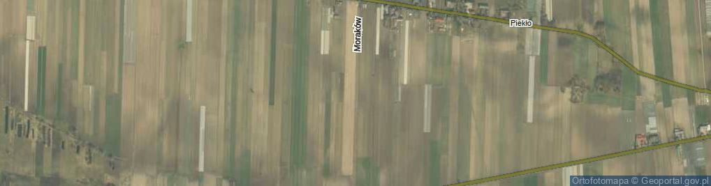 Zdjęcie satelitarne Moraków ul.