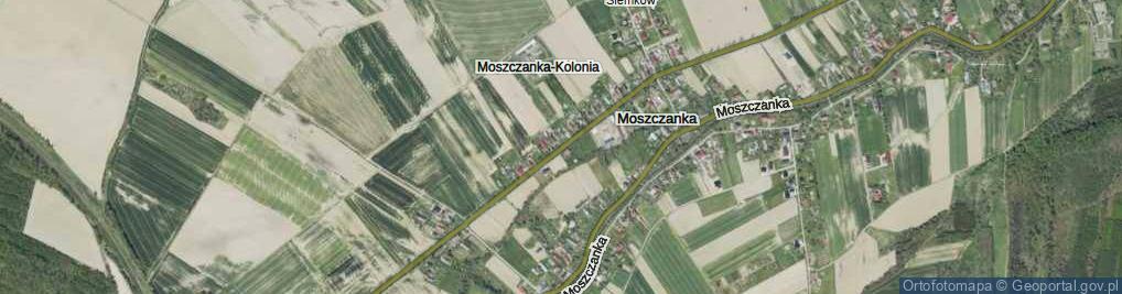 Zdjęcie satelitarne Moszczanka-Kolonia ul.