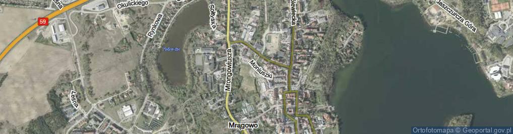 Zdjęcie satelitarne Moniuszki Stanisława ul.