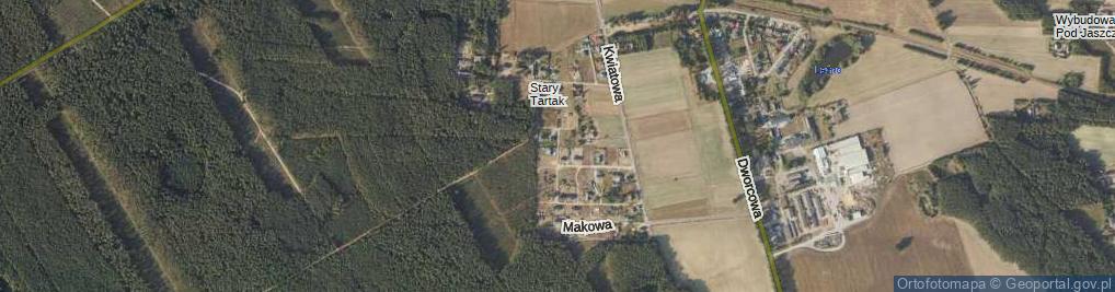 Zdjęcie satelitarne Modrakowa ul.