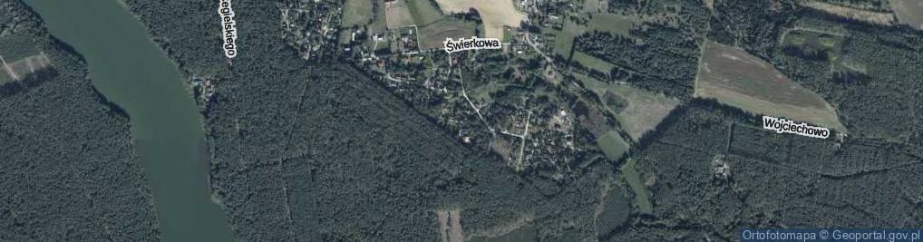 Zdjęcie satelitarne Modrzewiowa ul.