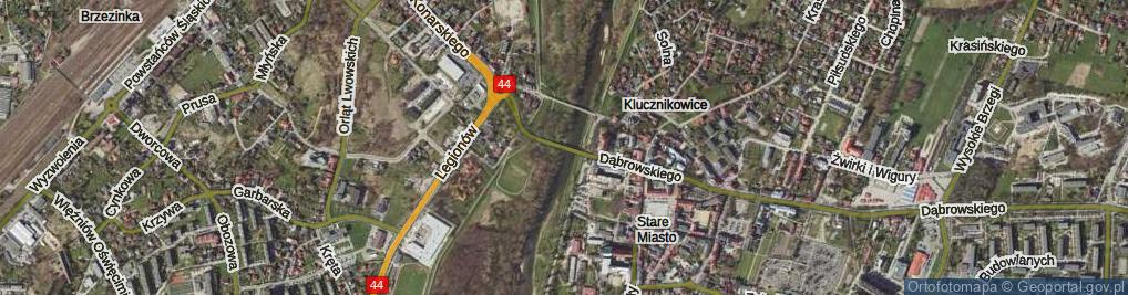 Zdjęcie satelitarne Most Piastowski most.