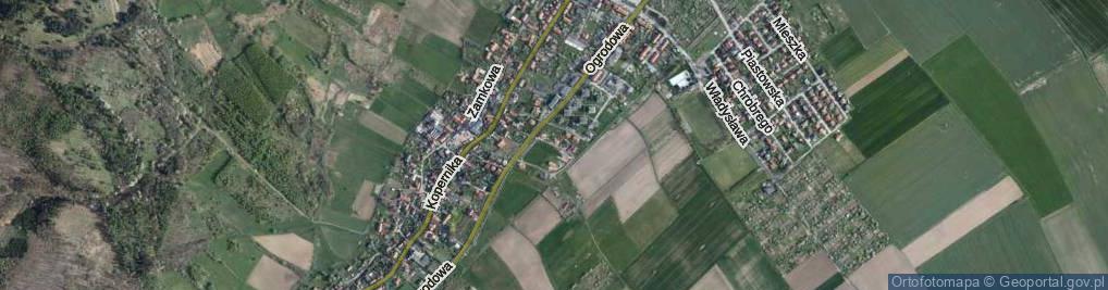 Zdjęcie satelitarne Modrzewiowa ul.