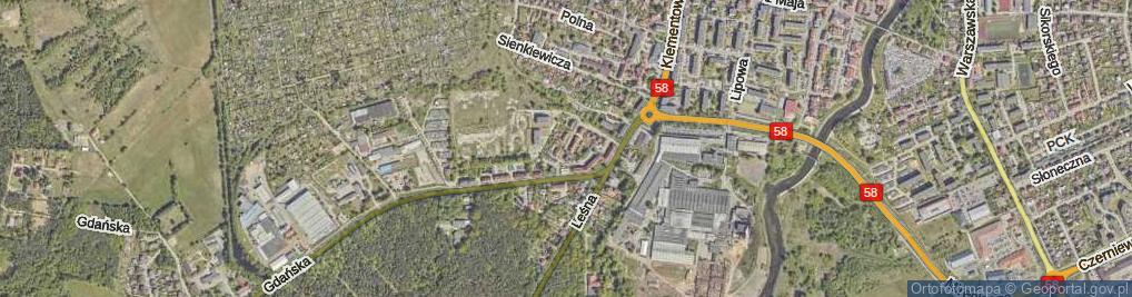 Zdjęcie satelitarne Moniuszki Stanisława ul.