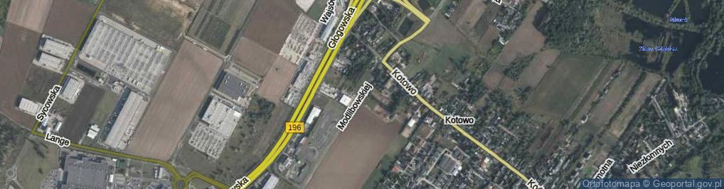 Zdjęcie satelitarne Modlibowskiej Wandy ul.