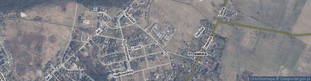 Zdjęcie satelitarne Morska ul.