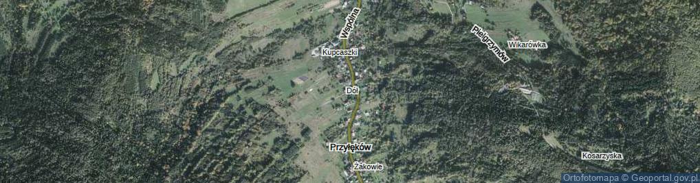 Zdjęcie satelitarne Modra ul.