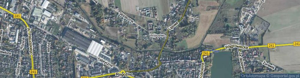 Zdjęcie satelitarne Modrzewiowa ul.