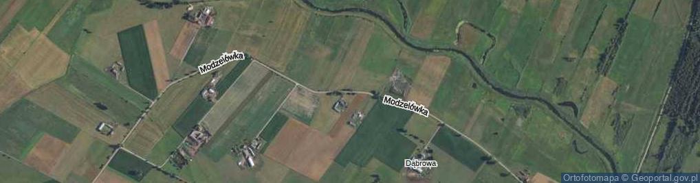 Zdjęcie satelitarne Modzelówka ul.
