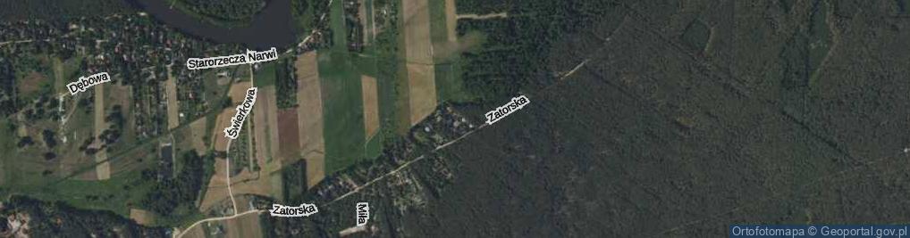 Zdjęcie satelitarne Modrzewiowa ul.