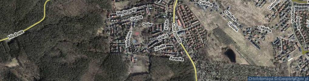 Zdjęcie satelitarne Mokra ul.