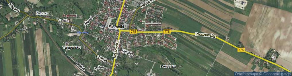 Zdjęcie satelitarne Moniuszki Stanisława ul.