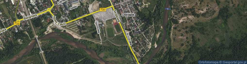 Zdjęcie satelitarne Mostowa ul.