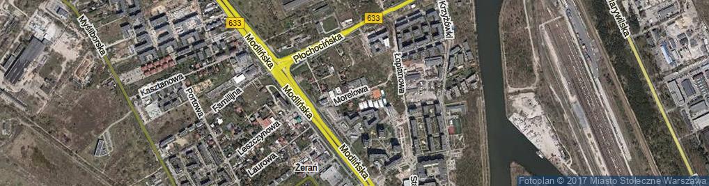Zdjęcie satelitarne Morelowa ul.