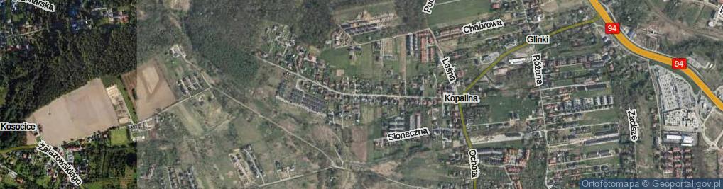 Zdjęcie satelitarne Modrzewiowa ul.