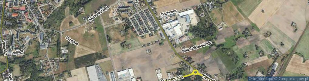 Zdjęcie satelitarne Modrzewiowa ul.