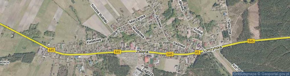 Zdjęcie satelitarne Mostkowa ul.