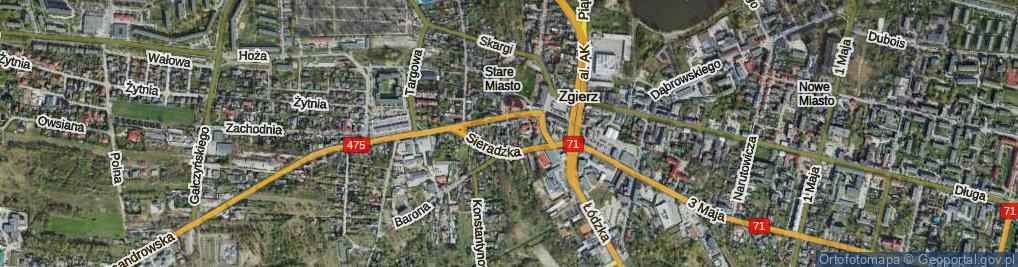 Zdjęcie satelitarne Moniuszki Stanisława ul.