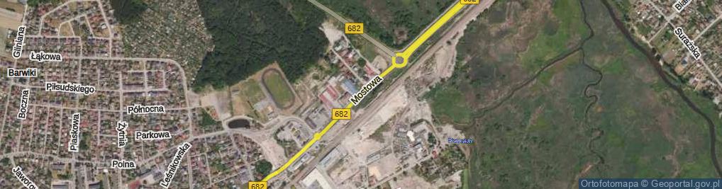 Zdjęcie satelitarne Mostowa ul.