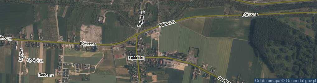 Zdjęcie satelitarne Modrzewiowa ul.