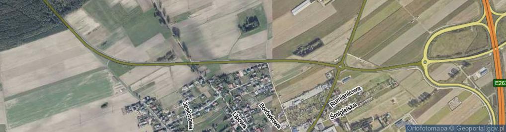 Zdjęcie satelitarne Modrzewiowa ul.