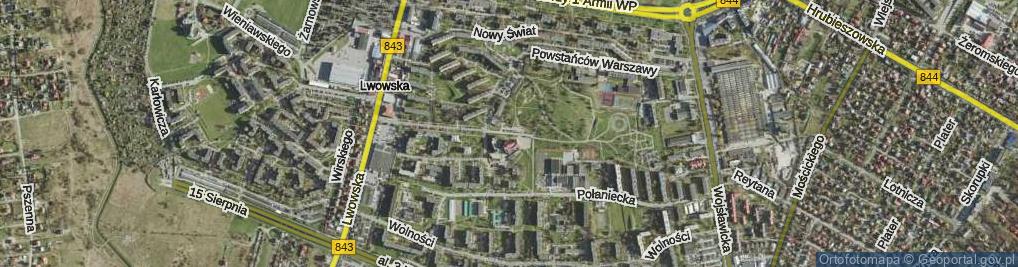 Zdjęcie satelitarne Mrozka Marcelego, ks. ul.