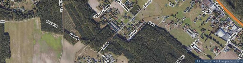 Zdjęcie satelitarne Mroczna ul.