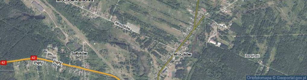 Zdjęcie satelitarne Mroczków ul.