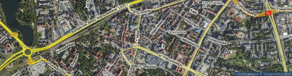 Zdjęcie satelitarne Mrongowiusza Krzysztofa Celestyna ul.