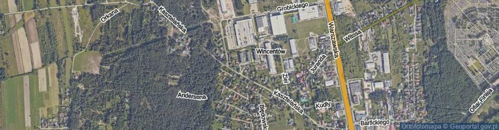 Zdjęcie satelitarne Mroza Kazimierza ul.