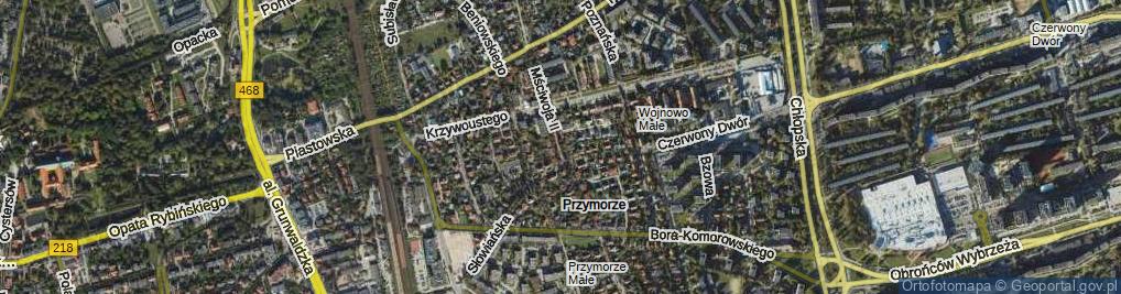 Zdjęcie satelitarne Mściwoja II ul.